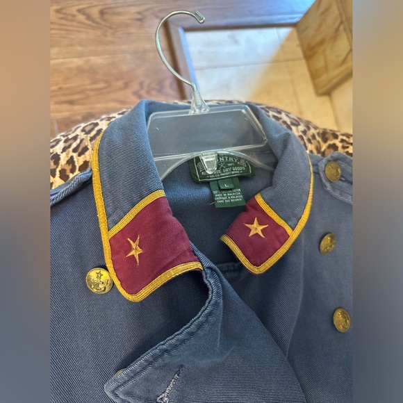 Ralph Lauren Blue Military Jacket with Gold Accents - Picture 3 of 6